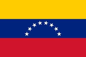 Venezuela bandeira vetor, bandeira do Venezuela. Civil variante. vetor. preciso dimensões, elemento proporções e cores. vetor