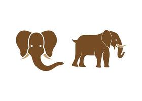 conjunto de vetores de ilustração de ícone de elefante