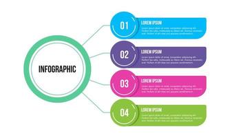 Barra gráfico, infográfico modelo para apresentação vetor ilustração