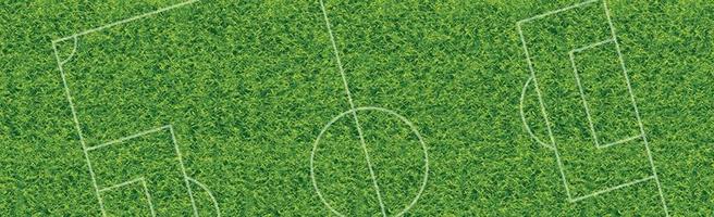 campo de futebol clássico realista com revestimento verde de dois tons vetor