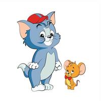 tom e jerry desenho animado vetor