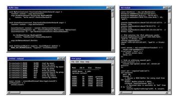 vintage pc Programas janelas interface vetor conjunto