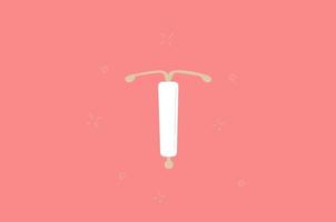 ilustração vetorial de contracepção iud vetor