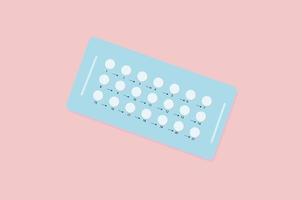 ilustração vetorial de pílulas anticoncepcionais vetor