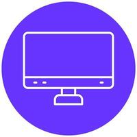 televisão monitor vetor ícone estilo