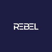 design de logotipo rebel vetor