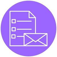 o email Lista vetor ícone estilo