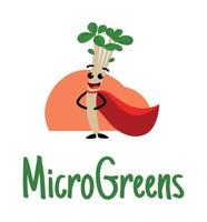 ilustração para a jardim Fazenda. Diversão microgreens. vetor ilustração