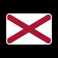 bandeira da Irlanda do Norte, cores oficiais e proporção. ilustração vetorial. vetor