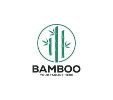 bambu logotipo Projeto em branco fundo, vetor ilustração.