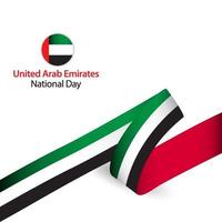 emirados árabes unidos ilustração do design do modelo do vetor comemoração do dia nacional