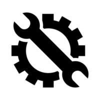 reparar ícone vetor. manutenção ilustração símbolo. configurações logotipo. vetor