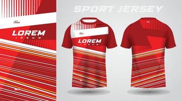 vermelho camisa futebol futebol esporte jérsei modelo Projeto brincar vetor