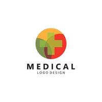 vetor de modelo de logotipo médico de saúde