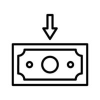 ícone de recebimento de pagamento vetor