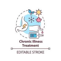 ícone do conceito de tratamento de doenças crônicas