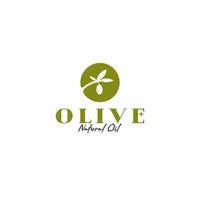 vetor folha e Oliva óleo logotipo Projeto conceito ilustração idéia