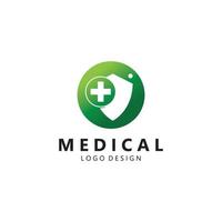 vetor de modelo de logotipo médico de saúde