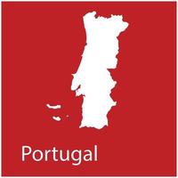 Portugal mapa ícone vetor