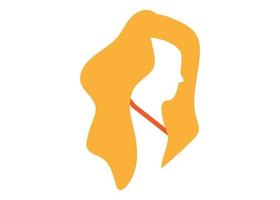 mulher ícone logotipo Projeto modelo vetor isolado