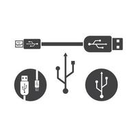 USB ícone vetor ilustração