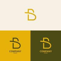 a carta b logotipo com uma limpar \ limpo e moderno estilo Além disso usa uma luxuoso ouro gradiente cor, que é perfeito para Reforço seu companhia logotipo branding vetor