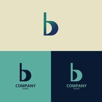 a carta b logotipo com uma limpar \ limpo e moderno estilo Além disso usa uma desbotado azul gradiente cor este tem uma profissional sentir, perfeito para Reforço seu companhia logotipo branding vetor