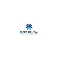 dormir dental logotipo Projeto . vetor