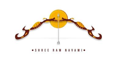 shree RAM navami, vetor ilustração