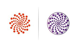 ilustração colorida abstrata swirly, design de logotipo vetor