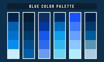 paleta de cores vetoriais azul vetor