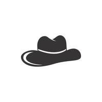 vaqueiro chapéu logotipo modelo vetor ilustração