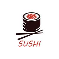 Sushi vetor logotipo modelo, ou japonês especialidades.