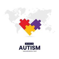 mundo autismo consciência dia social meios de comunicação postar vetor
