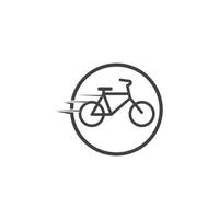 bicicleta e bicicleta ícone vetor ilustração