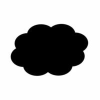 nuvem ícone simples vetor ilustração.