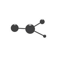 desenho de ilustração vetorial de logotipo de molécula vetor