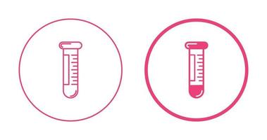 ícone de vetor de tubos de amostra