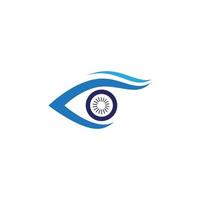 design de logotipo de vetor para cuidados com os olhos