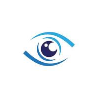 design de logotipo de vetor para cuidados com os olhos