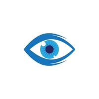 design de logotipo de vetor para cuidados com os olhos