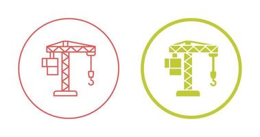 ícone de vetor de levantamento de guindaste
