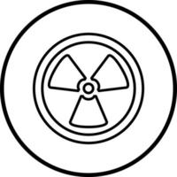 radiação vetor ícone estilo