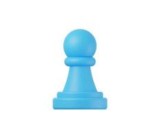 3d realista xadrez ou estratégia ícone vetor ilustração