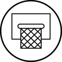basquetebol aro vetor ícone estilo