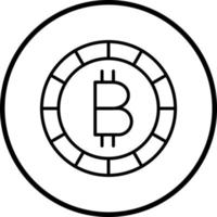 bitcoin vetor ícone estilo