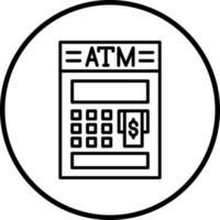 vetor Projeto atm vetor ícone estilo