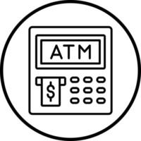 vetor Projeto atm vetor ícone estilo