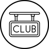 clube vetor ícone estilo