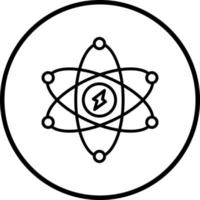 atômico energia vetor ícone estilo